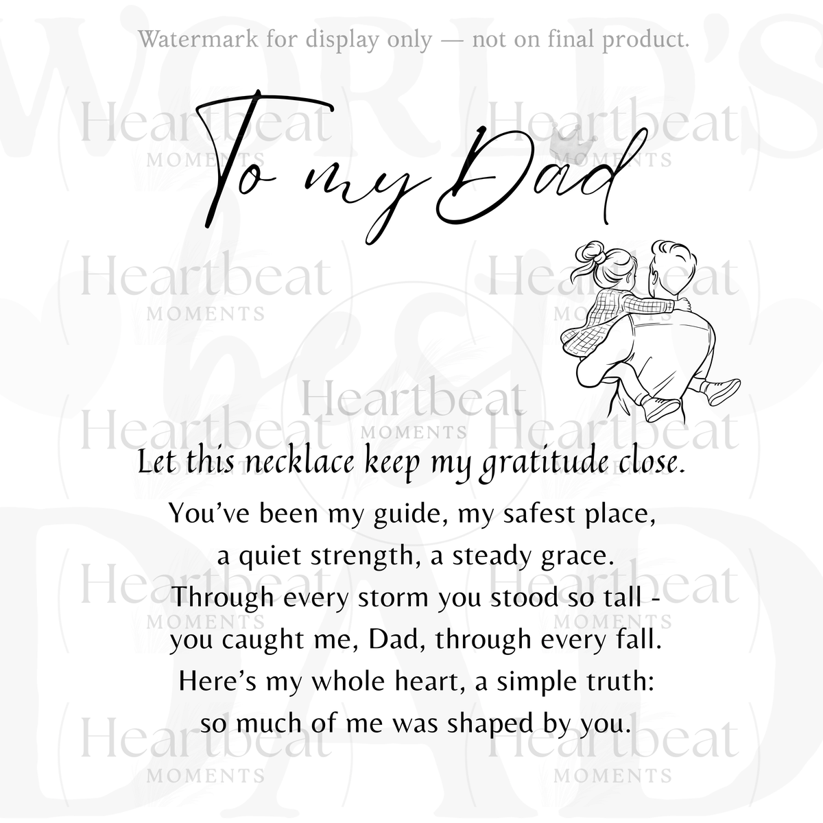 Artisan Cross Necklace for Dad – A Meaningful Gift for Dad | Stainless Steel or 18k Gold Finish with Cuban Chain with heartfelt gratitude message design