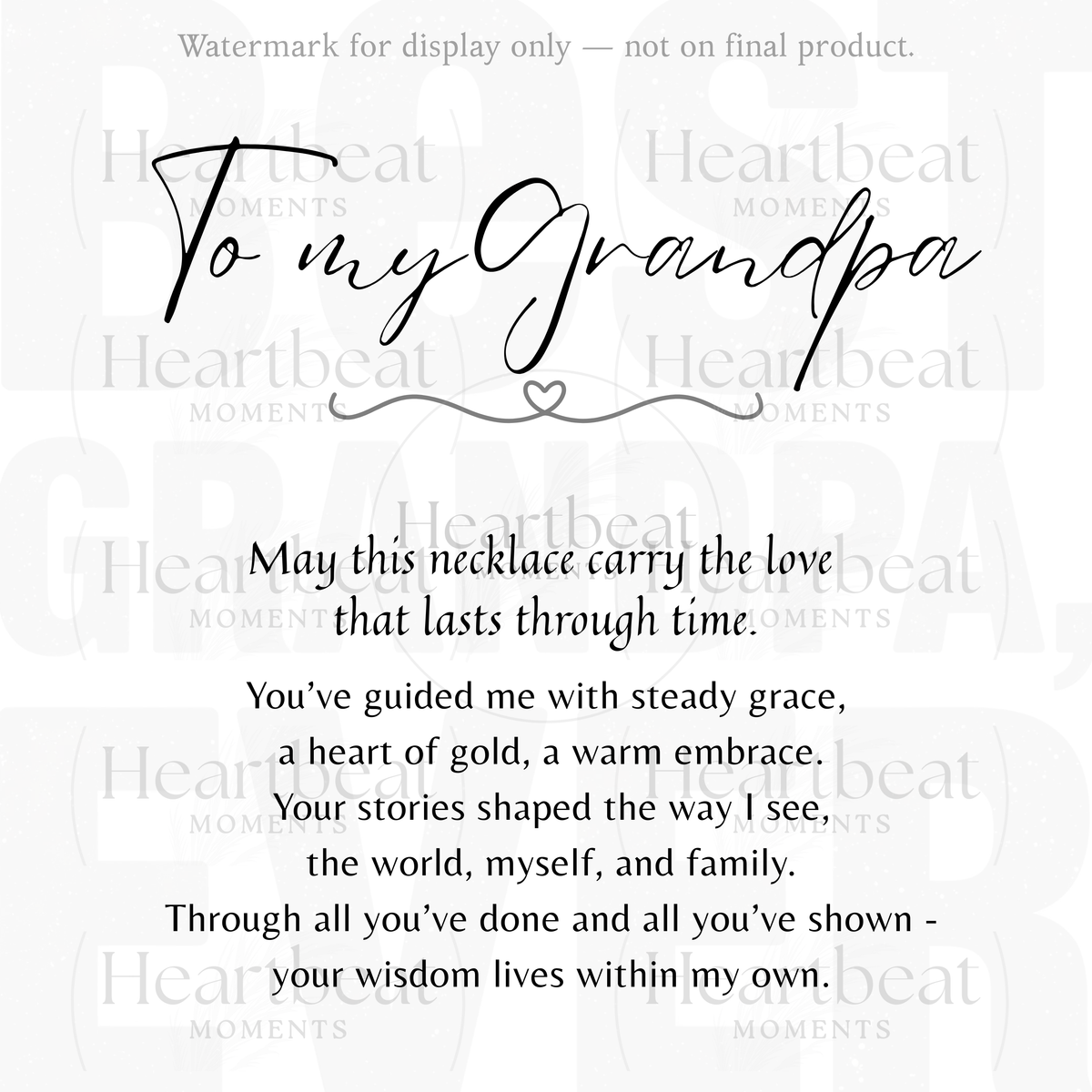 Personalized Cross with Cuban Link Chain for Grandpa – A Meaningful Gift of Strength and Love | Stainless Steel or 18k Yellow Gold Finish with heartfelt message card.