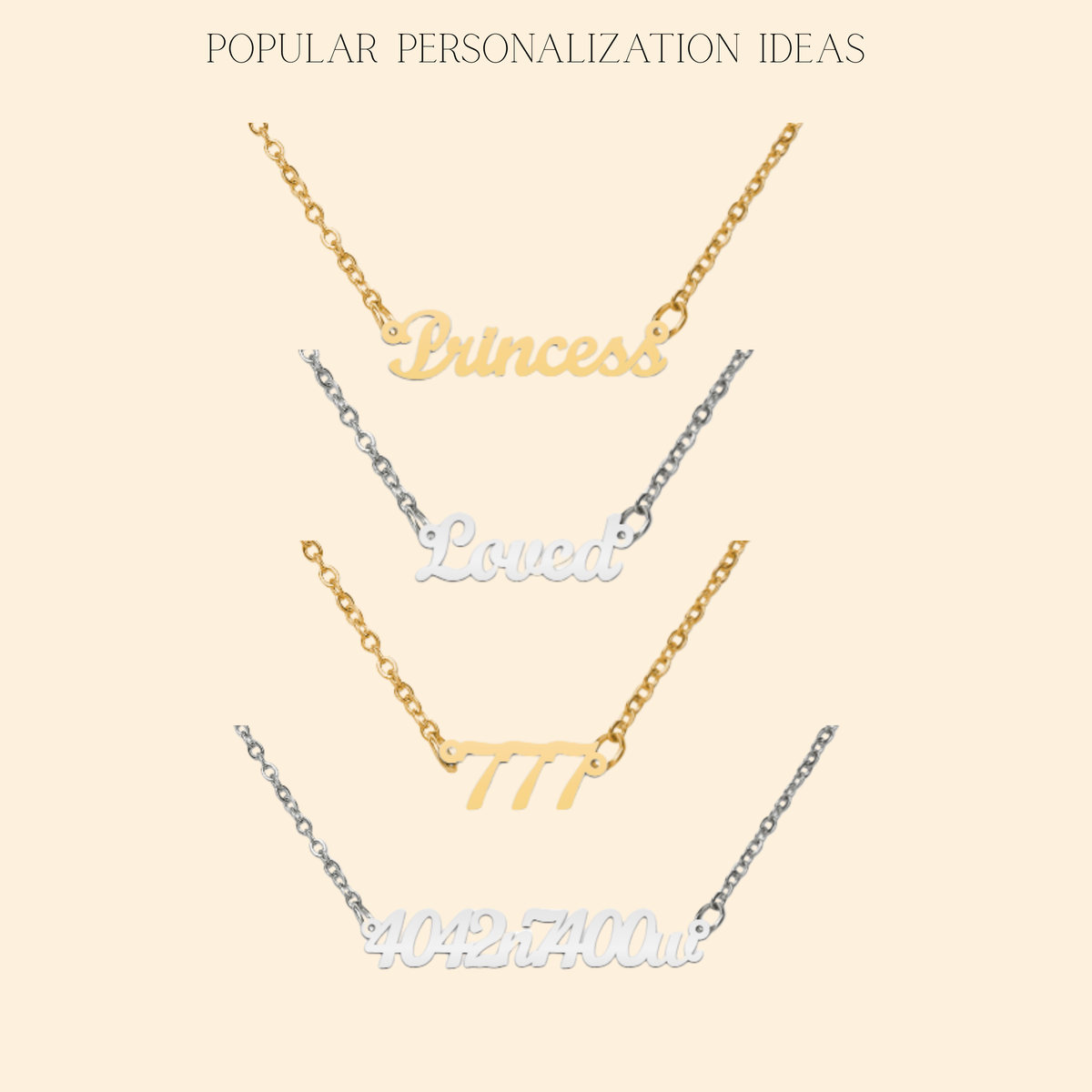 Custom Name Necklace with Birthstone for Daughter – popular gold and silver personalized name charms as meaningful gifts
