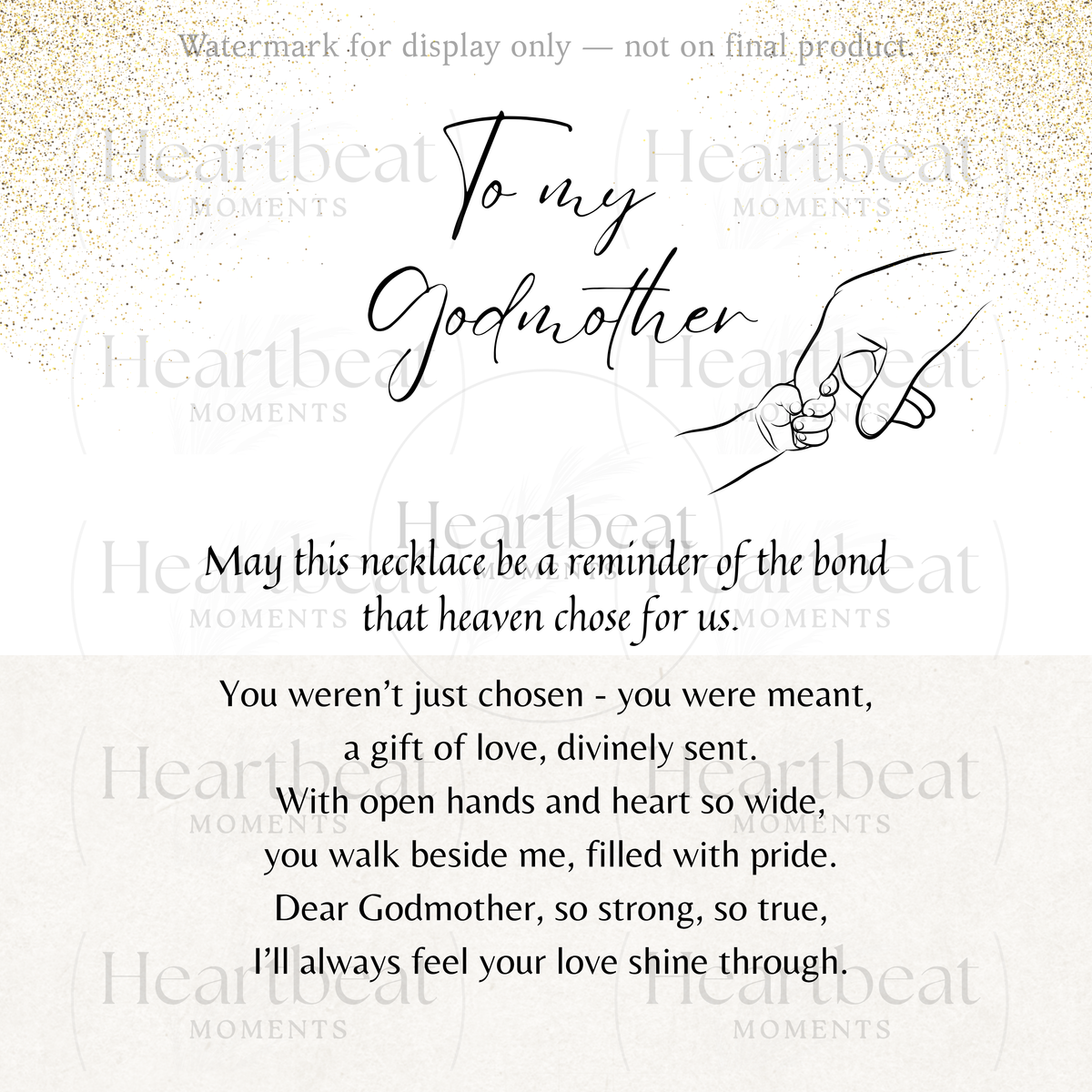 Personalized Engraved Baby Feet Necklace with Birthstone for Godmother Thank You – A meaningful jewelry gift expressing love and gratitude in gold or steel